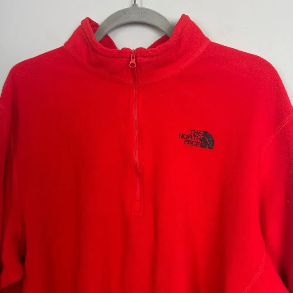THE NORTH FACE | TKA 100 Orange Red Glacier 1/4 Zip Pullover Men’s Size XX-Large
